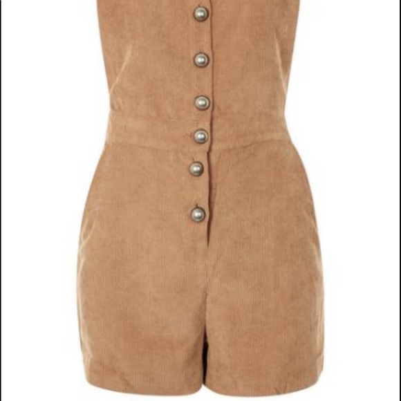 Wyldr Joni tan corduroy playsuit romper small - Picture 5 of 7